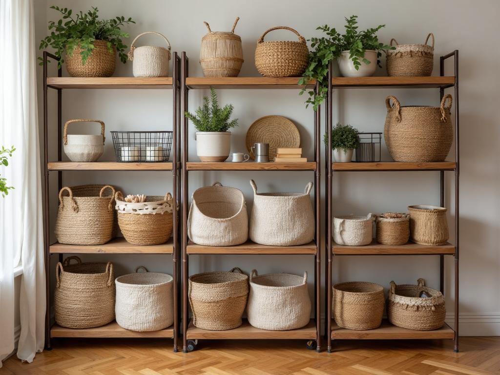 Small Apartment Storage Hacks with Baskets - small apartment organization tips