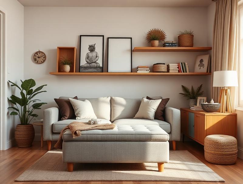 Small Apartment Organization Hacks for Small Living Rooms - small apartment organization tips